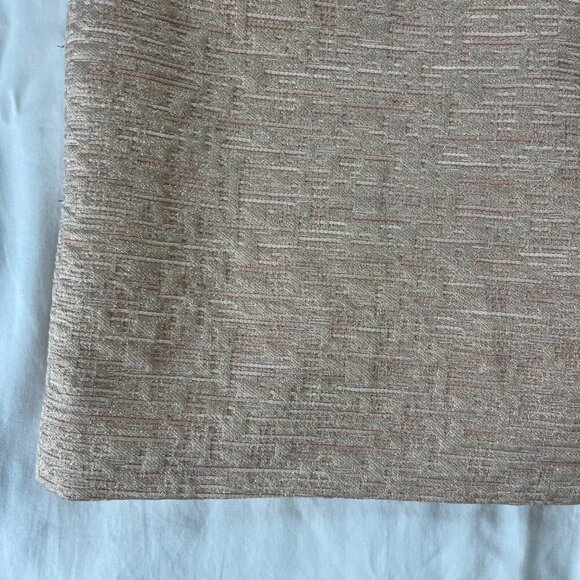 Kate Spade Light Pink Metallic Gold Shimmer Sleeveless Pencil Dress | Size 4 - Picture 2 of 7